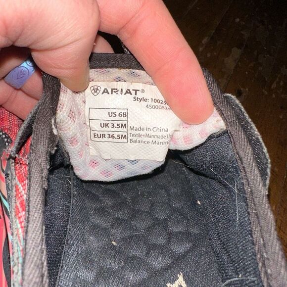 Ariat Fuse colorful cowboycore western lace up sneakers - Picture 4 of 6